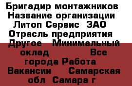 Бригадир монтажников › Название организации ­ Литоп-Сервис, ЗАО › Отрасль предприятия ­ Другое › Минимальный оклад ­ 23 000 - Все города Работа » Вакансии   . Самарская обл.,Самара г.